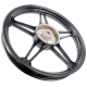 Aluminum rear rim 18-1,85 with drum brake for Fighter 2 moped