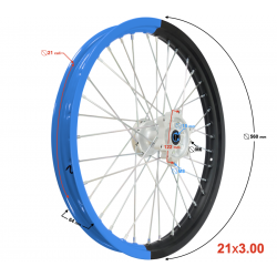 Front Wheel Blue VOGE 300 Rally