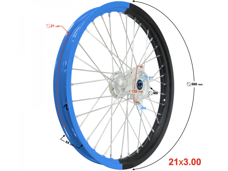 Front Wheel Blue VOGE 300 Rally