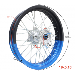 Rear Wheel Blue VOGE 300 Rally