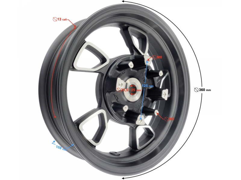 Rear Wheel VOGE SR125
