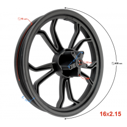 Front rim Coral 50 Front rim Coral 50