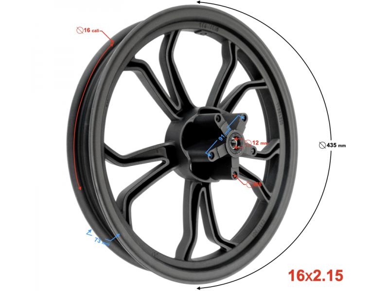 Front rim Coral 50