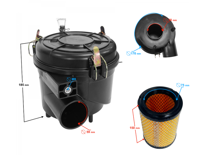 (WHOLESALE) HISUN Guardian 550L Air Filter (P207005171000000) (WHOLESALE) HISUN Guardian 550L Air Filter (P207005171000000)