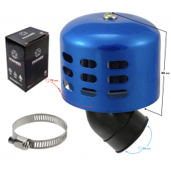 Air filter conical blue, diameter 34 mm