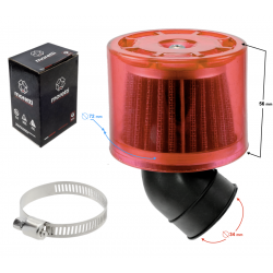 Cone air filter with 34mm cover