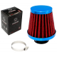 Cone air filter, silver, diameter 35mm