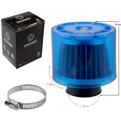 Cone air filter, blue, diameter 42 mm Cone air filter, blue, diameter 42 mm