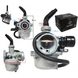 Carburetor Moretti PZ19, 110cc 4T, t.15mm, suction lever