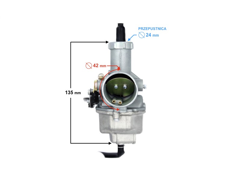 Carburetor PZ30 suction lever 250cc