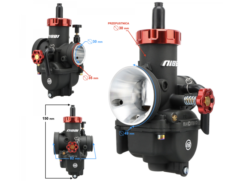 Carburetor NIBBI PE30 30mm Racing