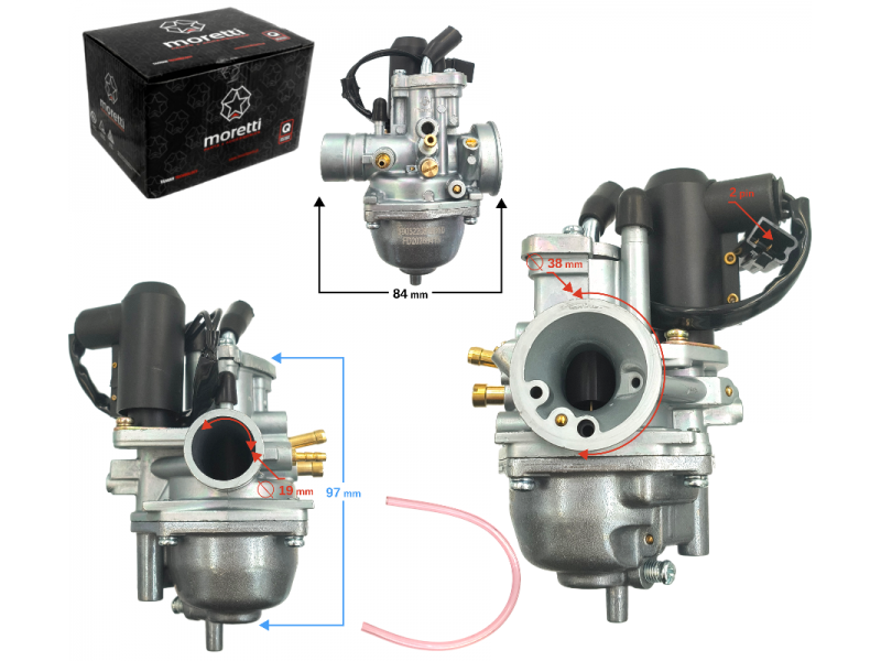 Carburetor 50cc 2T, electric suction