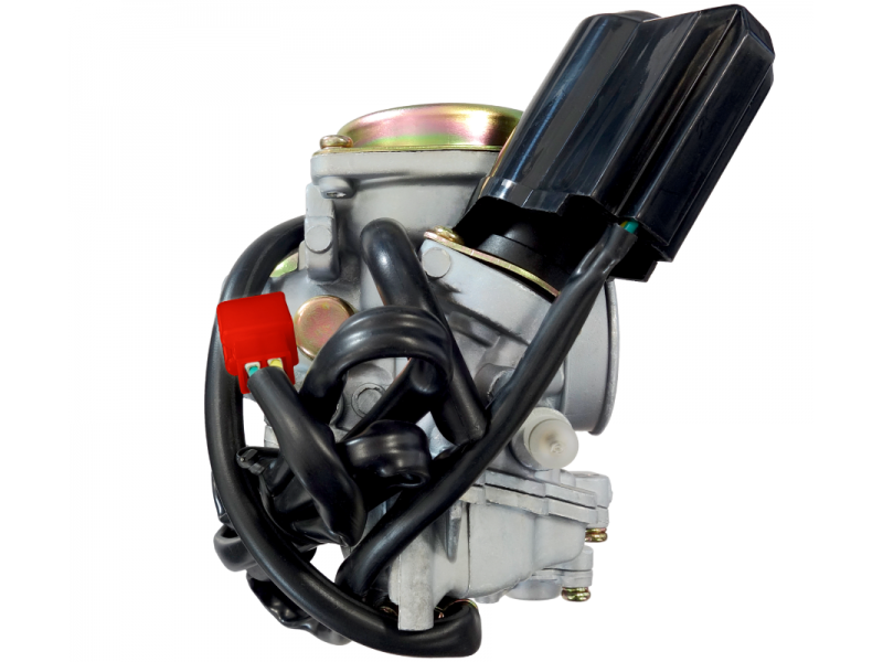 Carburetor Moretti GY6, 50cc 4T, t.16 mm, automatic suction, metal cover