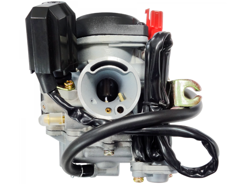 Carburetor Moretti GY6, 50cc 4T, t.16 mm, automatic suction, plastic cover
