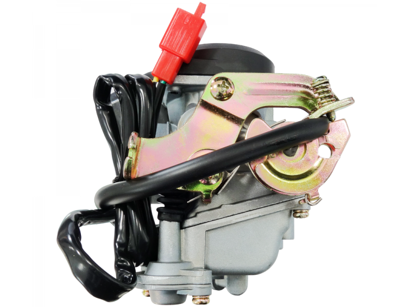 Carburetor Moretti GY6, 50cc 4T, t.16 mm, automatic suction, plastic cover