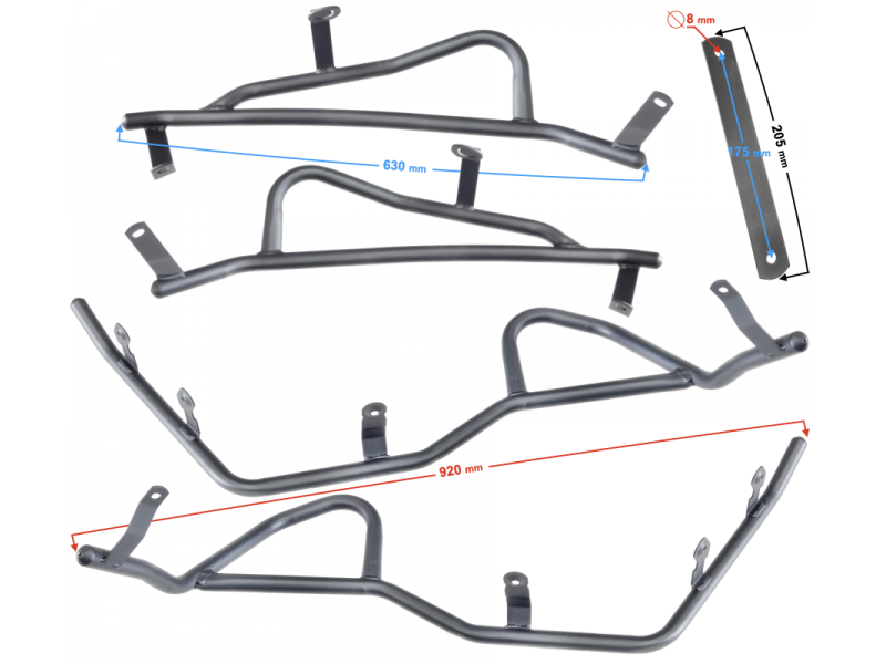 Crash bars X-trail 125