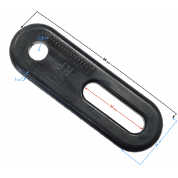 Rubber door rods passenger/driver HISUN Sector 550