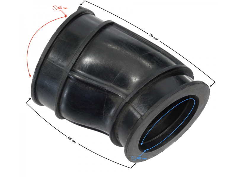 Rubber throttle connector Stratos 125