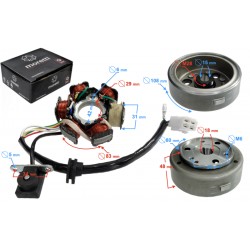 Ignition stator (magneto) with magnet for ATV 110 Ignition stator (magneto) with magnet for ATV 110
