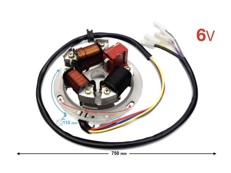Ignition stator (magneto) for Simson 6V Ignition stator (magneto) for Simson 6V