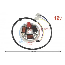 Ignition stator (magneto) for Simson 12V