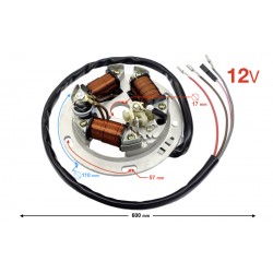 Ignition stator (magneto) for Simson 12V platynki