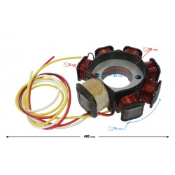 Ignition stator (magneto) for 2T scooter, 7 coils Ignition stator (magneto) for 2T scooter, 7 coils