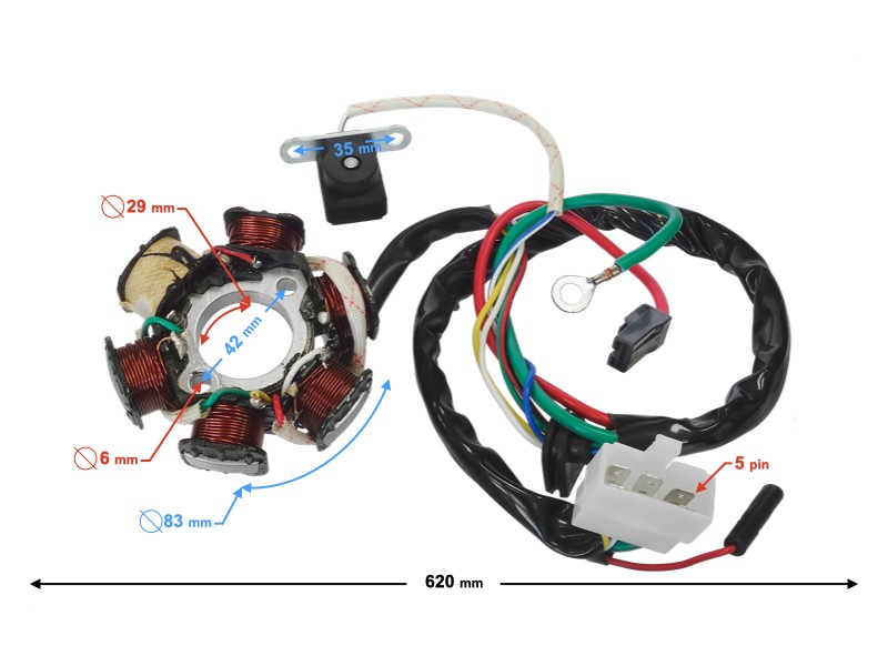 Ignition stator (magneto) Honda Dio 50