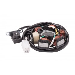 Universal ignition stator without magnetic wheel for moped 50cc 4T: 6 coils, 5 cables
