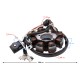 Universal ignition stator for 50cc 4T moped: 8 coils, 5 cables