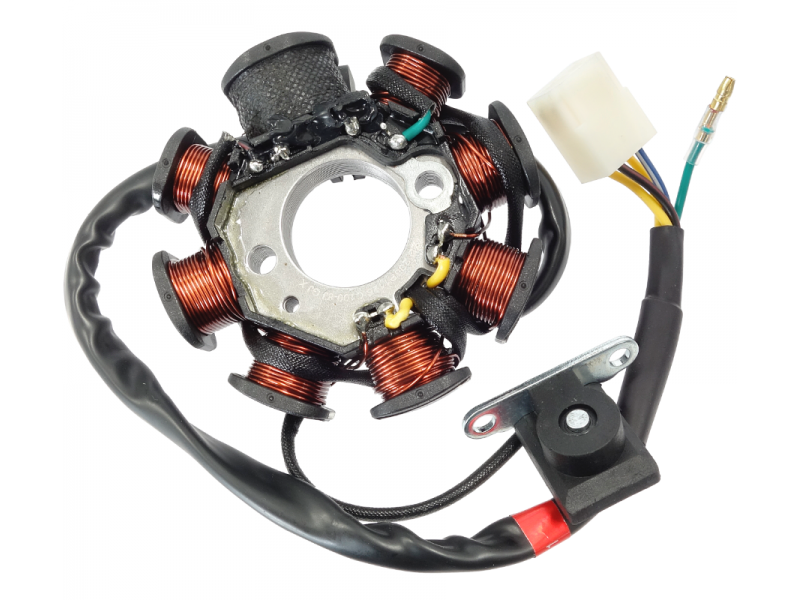 Magneto for Moretti horizontal engine 154FMI, 125cc 4T, 4-speed Manual