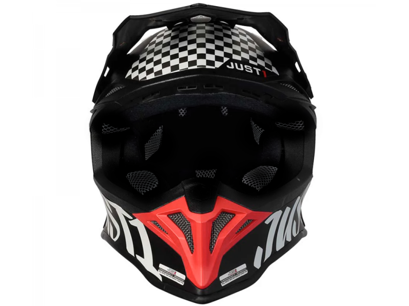 Helmet JUST1 J39 ROCK red white black matt M