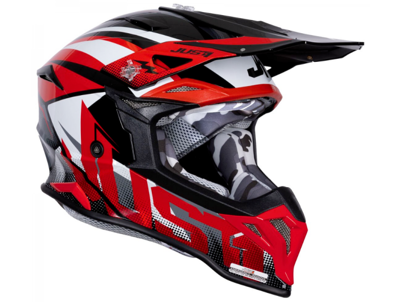 Helmet JUST1 J39 REVO red white black S