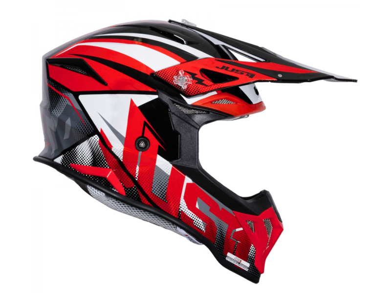 Helmet JUST1 J39 REVO red white black S