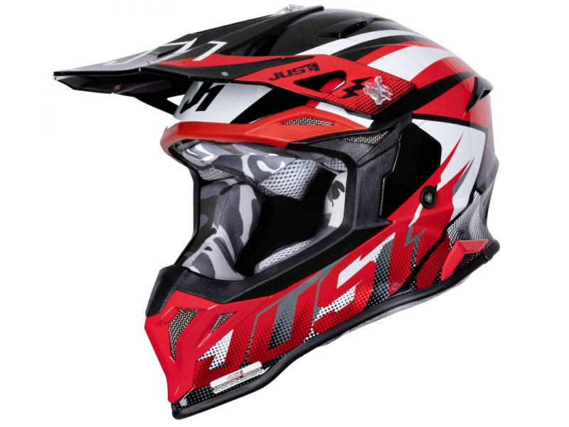 Helmet JUST1 J39 REVO red white black S