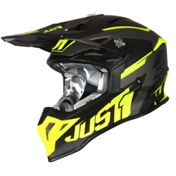 Helmet JUST1 J39 STARS black fluo yellow titanium matt S Helmet JUST1 J39 STARS black fluo yellow titanium matt S