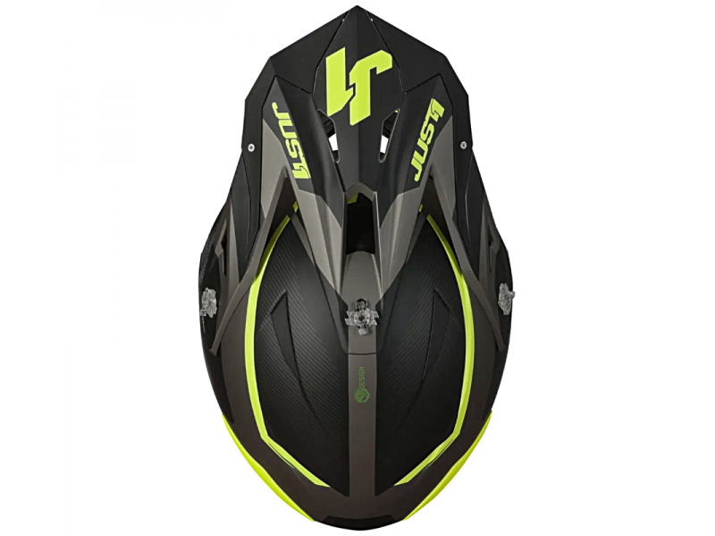 Helmet JUST1 J39 STARS black fluo yellow titanium matt XL