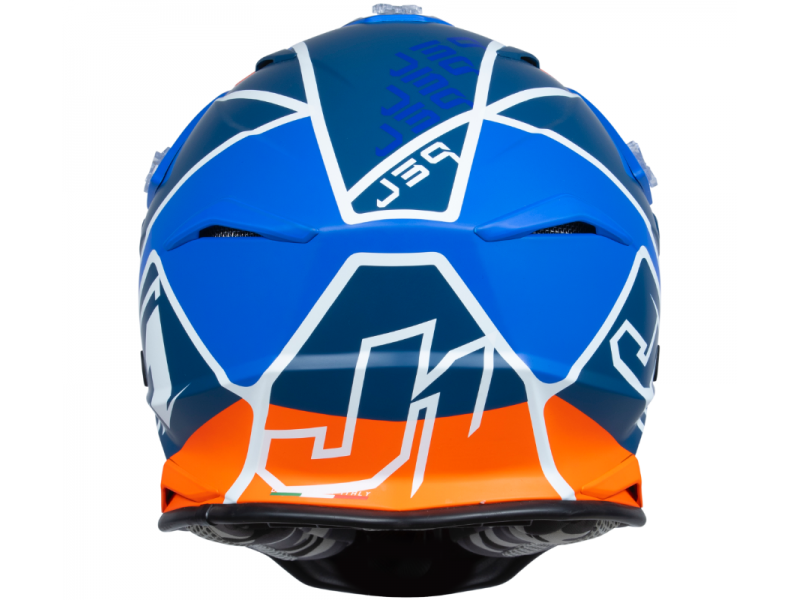 Helmet JUST1 J39 THRUSTER blue orange white matt M
