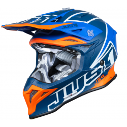 Helmet JUST1 J39 THRUSTER blue orange white matt L Helmet JUST1 J39 THRUSTER blue orange white matt L