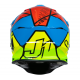 Helmet JUST1 J39 THRUSTER fluo yellow blue red black gloss M