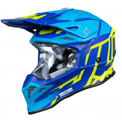 Helmet JUST1 J39 POSEIDON blue fluo yellow matt XS Helmet JUST1 J39 POSEIDON blue fluo yellow matt XS