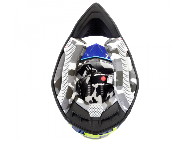 Helmet JUST1 J39 POSEIDON blue fluo yellow matt XL