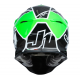 JUST1 J39 THRUSTER helmet black green fluo white gloss XS