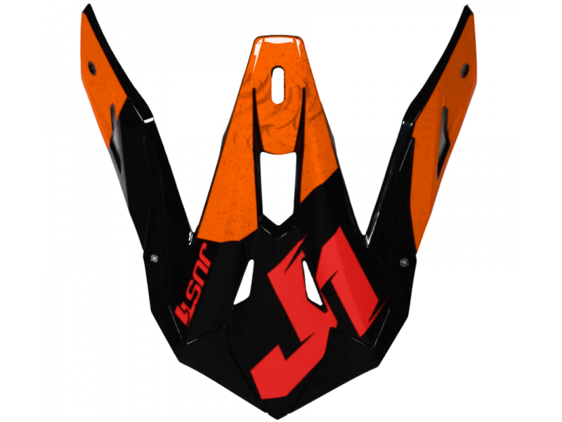 Visor PEAK J39 POSEIDON FLUO ORANGE RED BLACK