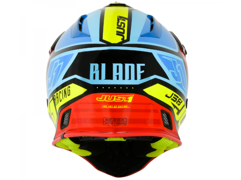 Helmet JUST1 J38 BLADE red-blue-yellow-black L