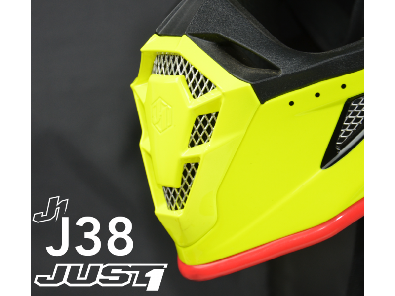 Helmet JUST1 J38 BLADE red-blue-yellow-black L