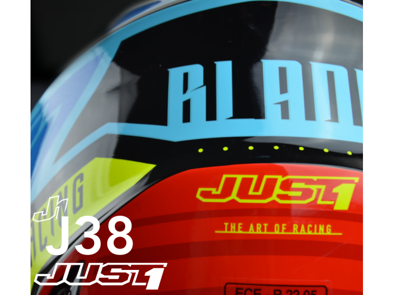 Helmet JUST1 J38 BLADE blue-red-white XL