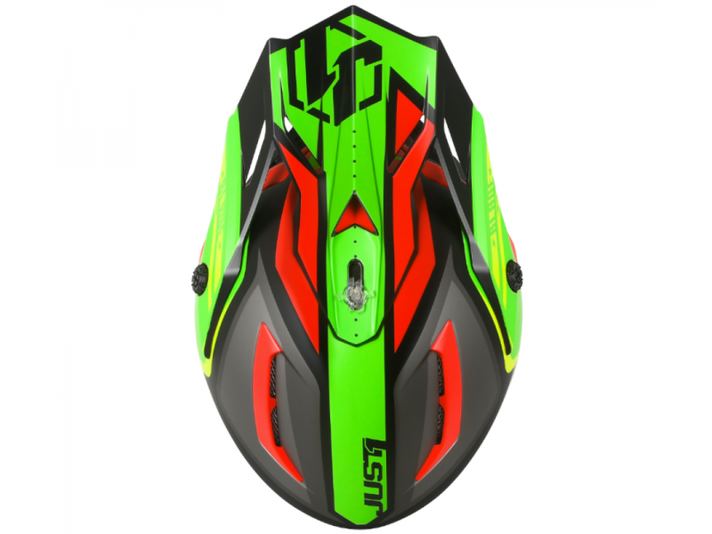 Helmet JUST1 J38 BLADE red-lime-black M Helmet JUST1 J38 BLADE red-lime-black M