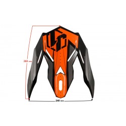 Visor of helmet JUST1 J38 BLADE orange-black