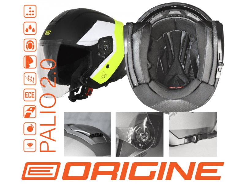 Helmet PALIO 2.0 TECHY white-black XL ORIGINE
